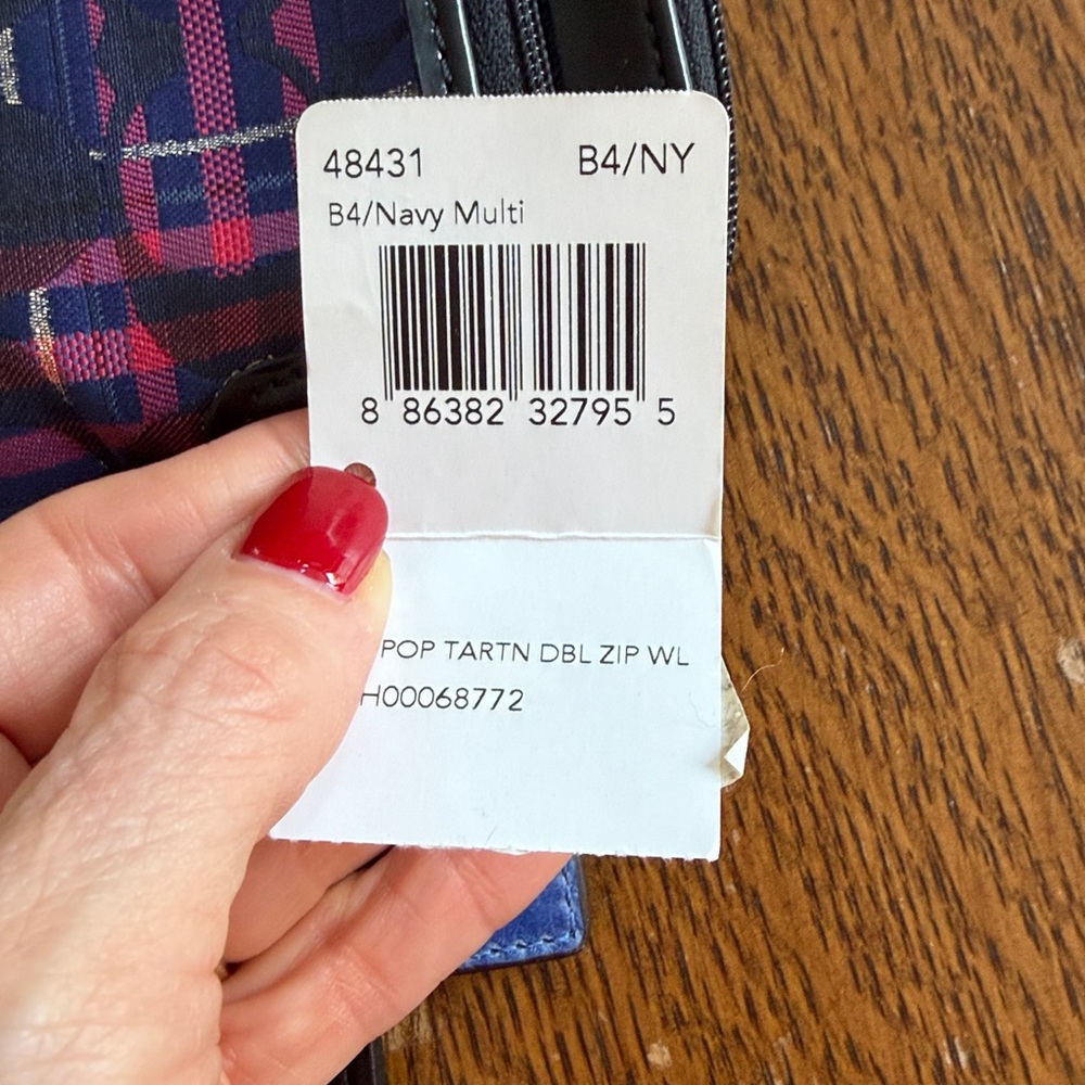 Coach, Poppy Tartan Double zip plaid wristlet - Picture 10 of 16